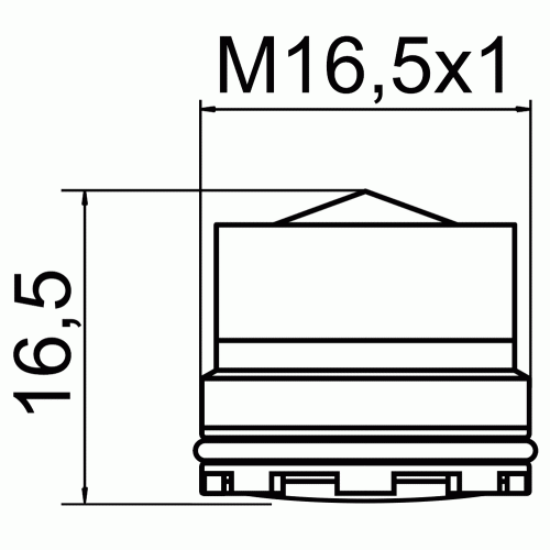 Аэратор наружная резьба бескорпусной M16,5*1