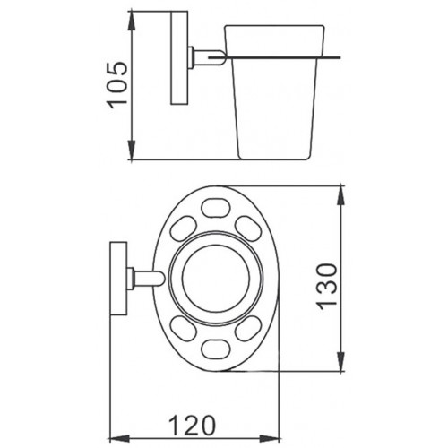 F1906-1 Держатель стакана F 1906-1