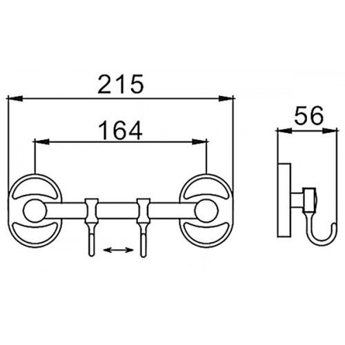 F1915-2 Рилинг 2 крючка F 1915-2