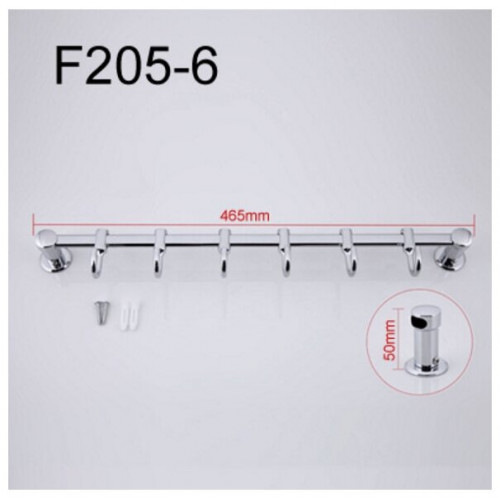 F205-6 Вешалка 6 крючков F 205-6