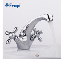 F1025 Смеситель для умывальника 2-х вентильный литой корпус FRAP 1025