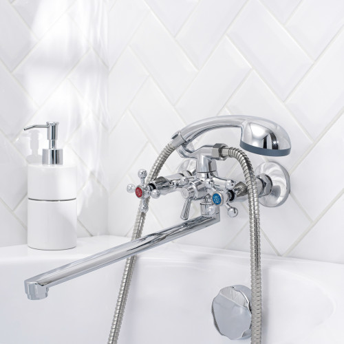 SL71-143P Смеситель для ванны с душем РМС SL71-143P универсальный Хром