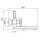SL71-143P Смеситель для ванны с душем РМС SL71-143P универсальный Хром