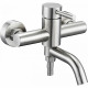 ZAP3-A090 Смеситель для ванны с коротким поворотным изливом G-lauf нержавеющая сталь