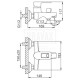 R32072 Смеситель для ванны Ф40 короткий нос FRUD 32072