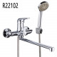 R22102 Смеситель для ванны Ф35 L-нос (переключ.в корпусе) FRUD 22102