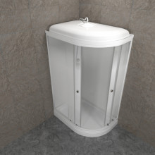 Душевая кабина Тритон "Коралл-Лайт 120x80 L А" 120х80х218 Низкий с Полочкой Левая (6мест+сифон ф90)