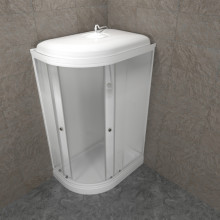 Душевая кабина Тритон "Коралл-Лайт 120x80 R А" 120х80х218 Низкий с Полочкой Правая (6мест+сифон ф90)