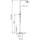 G2407-30 Стойка душ Белый - хром Gappo 2407-30
