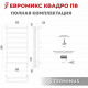 Полотенцесушитель электрический Евромикс КВАДРО П8 500х850 электро TERMINUS 4670078531254