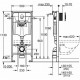 Система инсталляции для подвесного унитаза Grohe Rapid SL 38750001 (4 в 1) 38750001 круглая