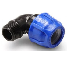 Отвод 25 х 1/2" НР ПНД