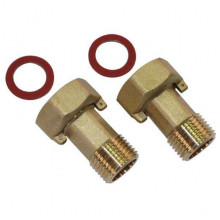 Американки для счетчика штуцер 1/2"-гайки 3/4" (пара)