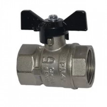 Кран шар 1/2" г/г баб LD (Россия)