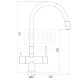 G4398-30 Смеситель для кухни с подкл. фильтра питьевой воды из латуни Gappo 4398-30
