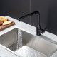 F6096-6 Смеситель для кухни в мойку с выдвижным изливом FRAP ЧЕРНЫЙ F6096-6 ЧЕРНЫЙ