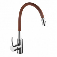 3241508 BR Смеситель ColorFlex с гибким КОРИЧНЕВЫМ изливом 3241508 BR GROSS AQUA