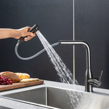 F6096-9 Смеситель для кухни в мойку с выдвижным изливом FRAP ОРУЖ.СТАЛЬ F6096-9 ОРУЖ.СТАЛЬ