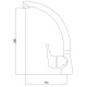3525511C-A02 Смеситель для кухни высокий гусак GROSS AQUA Optima 3525511C-A02