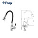F4044 Смеситель для кухни гибкий излив картридж Ф35 FRAP 4044 Черный хром