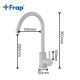 F40899-2 Смеситель для кухни высокий излив из нержавеющей стали FRAP 40899-2 Светло-Серый