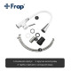F4044-8 Смеситель для кухни гибкий излив картридж Ф35 FRAP 4044-8 Черный