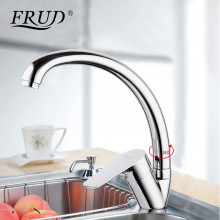 R41105 Смеситель для кухни высокий излив ф35 на гайке FRUD 41105