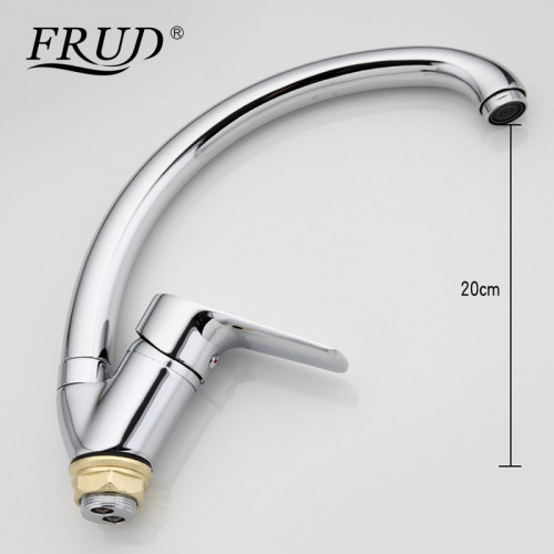 R41105 Смеситель для кухни высокий излив ф35 на гайке FRUD 41105