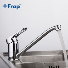 F4904 Смеситель для кухни поворотный гусак 25см, картридж 40мм с гайкой FRAP 4904
