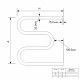 Полотенцесушитель нерж с ПОЛИМЕРОМ М-обр 60x50 1'' MIXLINE SIMPLE