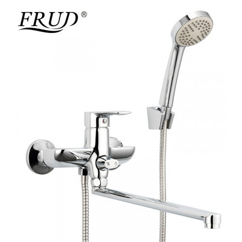 R22106 Смеситель для ванны Ф35 L-нос (переключ.в корпусе) FRUD 22106