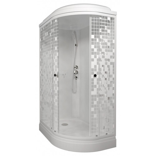 Душевая кабина Тритон "Коралл 120x80 L А" 120х80х218 Низкий поддон Полочка Левая (6мест+сифон ф90)