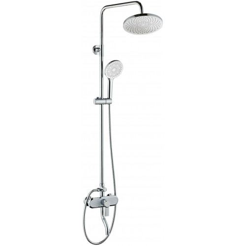 S8859-7 Стойка душевая Feinise , 3-х функциональная, в комплекте лейка и шланг, Латунь, Белый