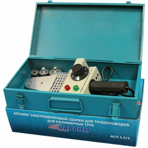 Сварочный аппарат AQUAPROM M40/3 1500 Вт PP-R(в компл. насадки 20-32) Мет. короб. 521678