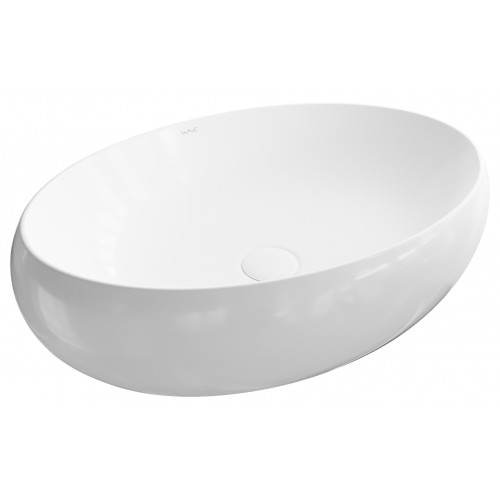 Умывальник на столешницу WAVE Comfort 600*400*150 ш*г*в без перелива,белый,овал