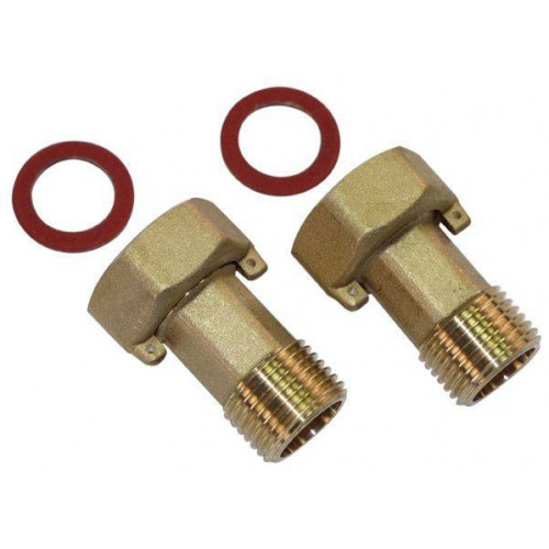 Американки для счетчика штуцер 1/2"-гайки 3/4" (пара)