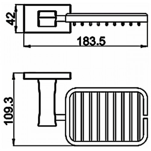 G0702-16 Держатель + мыльница чёрный G 0702-16