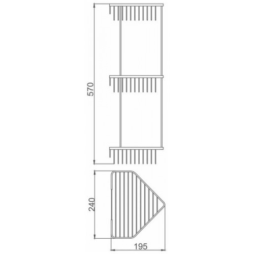 F335-2 Полка 3-х ярусная F 335-2