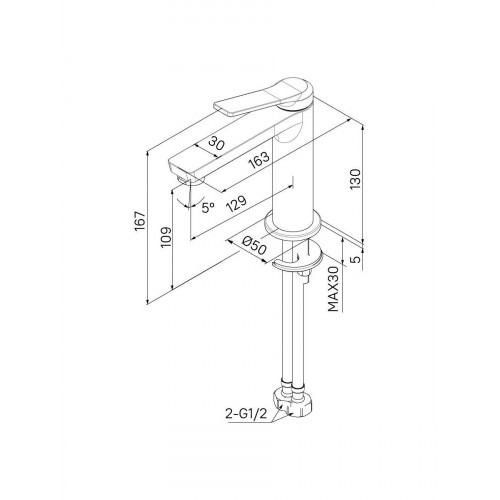Смеситель для раковины Parker IDDIS PARSB00i01