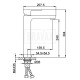 A1099-7 Смеситель для раковины с высоким изливом FAOP A1099-7 Черный