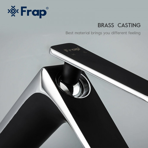 F1057 Однорычажный смеситель для раковины FRAP 1057 Черный