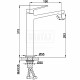 F1061-2 Смеситель для умывальника литой корпус FRAP 1061-2
