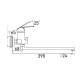7517514C-35L(F) Смеситель для ванны L-нос GROSS AQUA Nord 7517514C-35L(F)