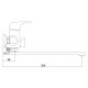 7518511C-35(F) Смеситель для ванны L-нос GROSS AQUA Optima 7518511C-35(F)