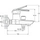 LUN3-A031 Смеситель для ванны с коротким изливом Φ40, Solone