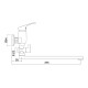 7237258С-35L(F) Смеситель для ванны L-нос GROSS AQUA Base 7237258С-35L(F)