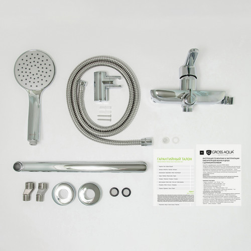 7121298C-35F Смеситель для ванны L-нос GROSS AQUA LOFT 7121298C-35F