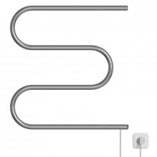 Полотенцесушитель электрический MIXLINE SIMPLE M 60x60 (кнопочный выкл, 222 Вт) ХРОМ