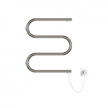 Полотенцесушитель электрический MIXLINE SIMPLE M 60x50 (кнопочный выкл, 192 Вт) ХРОМ