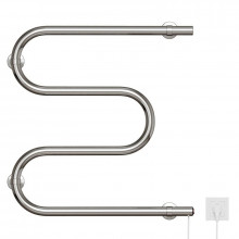 Полотенцесушитель электрический MIXLINE SIMPLE M 50x50 (кнопочный выкл, 153 Вт) ХРОМ
